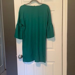 Green Banana Republic bell sleeve dress